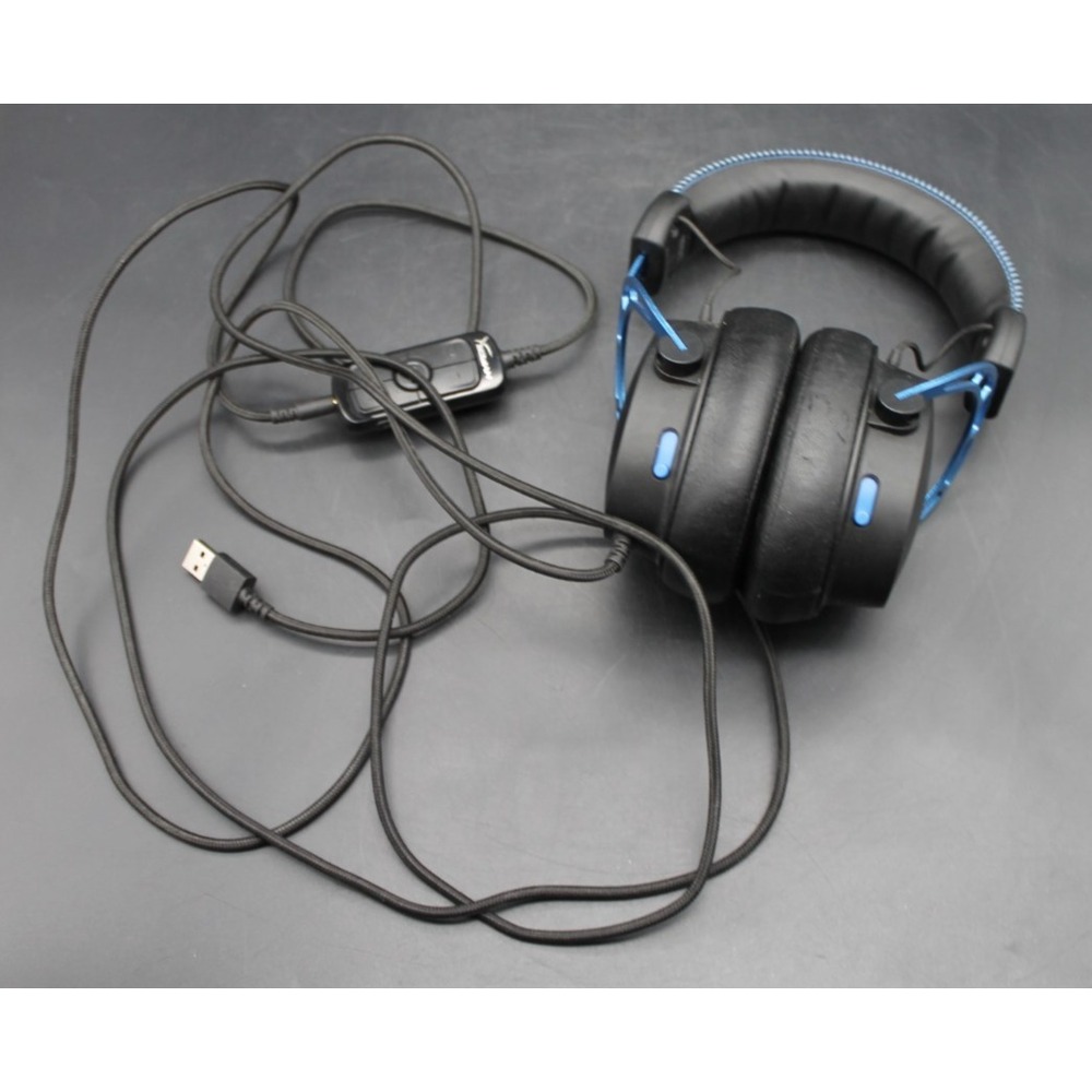 HyperX Cloud Alpha S Wired Over-Ear Gaming Headset - Blue No Microphone